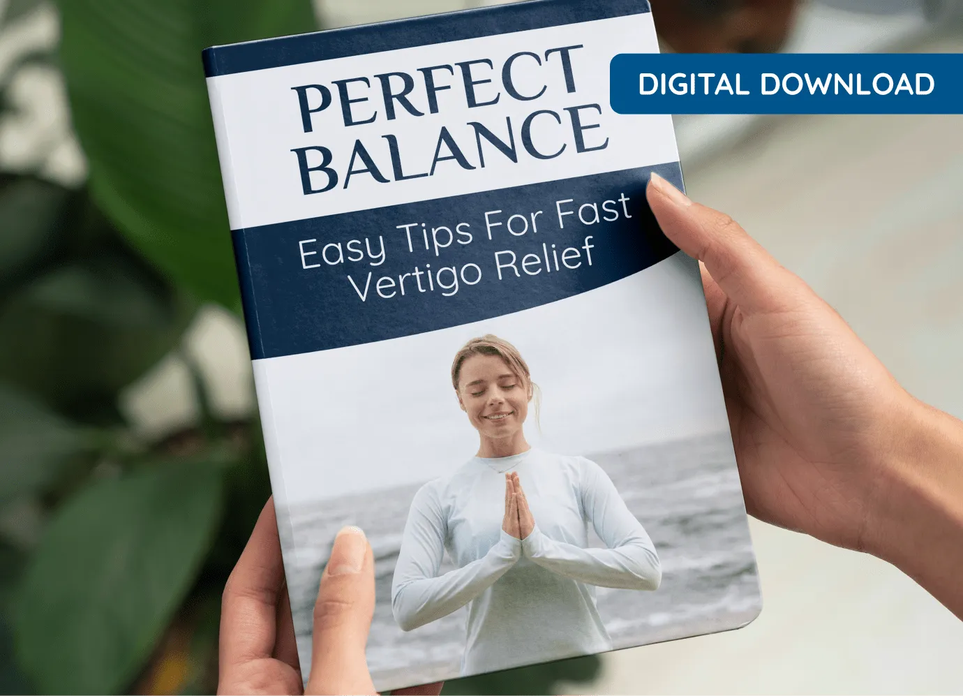 Digital bonus cover titled Perfect Balance Easy Tips for Fast Vertigo Relief Digital bonus cover titled Perfect Balance Easy Tips for Fast Vertigo Relief